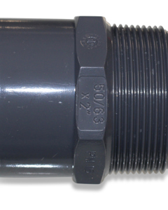 Reducing nipple PVC PN16 50/63mm 2"m